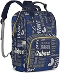 ZAACUSTOM Custom Name Boy Baby Bags, Nylon Personalized Diaper Bag Backpack for Baby Boy Mom, Large Capacity, Waterproof, Multifunctional, Adjustable Shoulder Straps