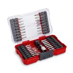 Original Einhell M-Case 33-Piece bit Set (for Cordless Screwdrivers and Power Drills with 50 Mm bits Made of S2 Steel, Quick-Change bit Holder Made of Carbon Steel incl. Storage Box)