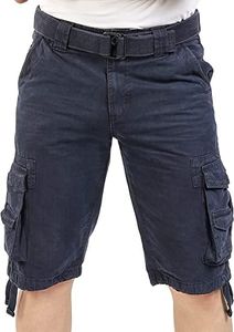 fjackets Cargo Shorts Mens Shorts for Casual Wear - Multi Pockets Clothing Bike Shorts - Ideal Cruise and Vacation Essentials (as1, Numeric, Numeric_38, Regular, Regular, Navy Blue, 38)