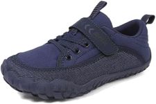 KUBUA Kids Barefoot Shoes Boys Girls Sneakers Lightweight Comfortable Minimalist Shoes for Walking Tennis Athletic Blue 13 Little Kid