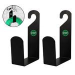 Urban Plant Iron Garden Hose Pipe Holder/Hanger,Black (Easy Hold Pack of 2, 2)