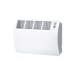 STIEBEL ELTRON Wall mounted convector, electric heater CON 15 Premium U, 1500 W for about 15 sqm, 7-day + 120-minute timer, frost + overheating protection, open window detection, Lot 20 compliant, alu