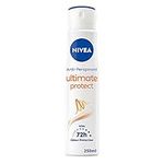 NIVEA Ultimate Protect Anti-Perspirant Deodorant Spray Pack of 6 (6 x 250ml), 48hr Deodorant for Women, Total Sweat Protection Women's Anti-Perspirant Spray