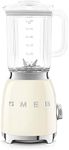 Smeg BLF03CRUK Retro 50's Style Jug Blender with Stainless Steel Blades, 4 Speed Settings and 3 Pre-set Programs, 1.5 Litre, 800W, Cream