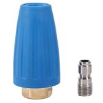 Yosoo 3000 Psi Rotating Spray Turbo Nozzle for High Pressure Washer Cleaner Gun Accessory 1/4" Quick Connect (Size : 4)