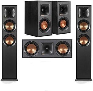 Klipsch Reference Series 5.2 Home Theater Pack with 2X R-625FA Floorstanding Speakers, R-52C Center Channel Speaker, 2X R-41M Bookshelf Speakers (Speaker System)