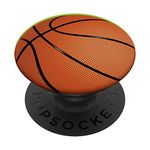 PopSockets Cool Realistic Basketball Sport Design Phone Pop Grip PopSockets PopGrip: Swappable Grip for Phones & Tablets