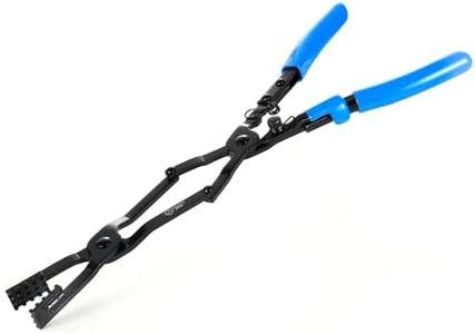 SMOTIVEPRO 17" Long Reach Hose Clamp Pliers with Locking Mechanism, Extra Long Reach Hose Clamp Pliers for Hard-to-Reach Hoses