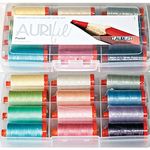 Aurifil Thread Set Pastel Collection 50wt Cotton 12 Large (1422 yard) Spools by Aurifil