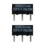 IT-Services Irro 2x D2FC-F-7N(10M) Microswitch Repair Kit suitable for computer mice from Logitech, Razer, Roccat, SteelSeries and others