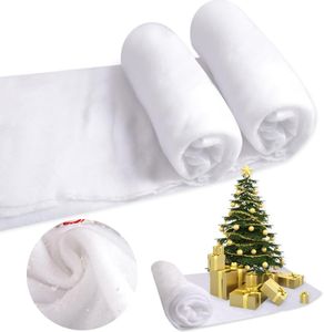 DECORSNOW 3 x 8 Feet Customizable Snow Blanket - Eco-Friendly, Soft, and Fluffy for Christmas Decorations, Winter Wonderland Scenes, and Holiday Displays - Perfect for Homes and Parties