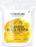 mi nature Turmeric Black Pepper Powder, Curcuma Longa with Piper nigrum, Promotes Healthy Stress and Inflammatory Response, Vegan, Gluten-Free, Non-GMO 227 Gram, 0.5 lb