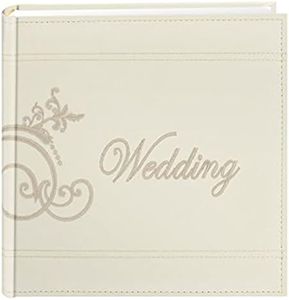 Wedding Scroll Embroidered Photo Album, Ivory