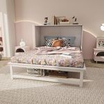 LUSPAZ Queen Size Murphy Bed with B