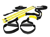 HOW (HOUSE OF WISHES) with Device All in ONE Suspension Trainer Body Weight Exerciser Strength Develop | Burn Fat| Build Muscle | Easy to use at Home Office Outside | Complete Home Workout