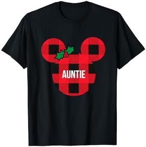 Disney Minnie Mouse AUNTIE Holiday Family T-Shirt T-Shirt