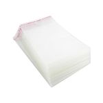 DIVYANA 4.5x8.5 Inch Self Adhesive Resealable Plastic Pouch Bag, Pack of 500 Transparent