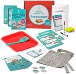 Tovla Jr. Ultimate Kids Real Restaurant-Making Set – Real Cooking Tools, STEM Activity for Ages 4+, Visual Learning Recipes and Menus, Great Gift for Aspiring Chefs