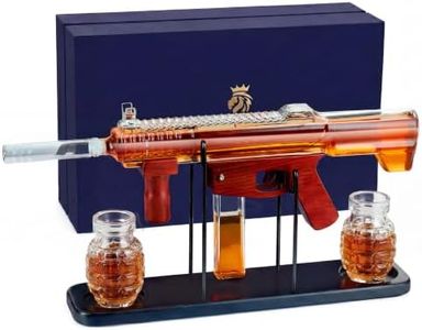 Kollea Cool Whiskey Decanter Gift Set with 2 Grenade Glass