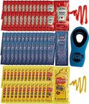 Bag-n-Dash Condiment Packs - Single Serve Packets of Each: Ketchup, Mustard, & Mayo w/Plastic Food Bag & Slide Seal – Perfect for Boxed Lunches, BBQ, Picnics, and Parties