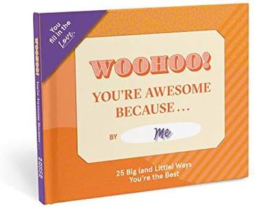 Knock Knock You're Awesome Because Book Fill in the Love Fill-in-the-Blank Book & Gift Journal (25 Prompts), 5 x 5.75-Inches