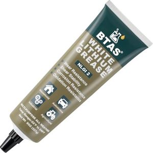 BTAS White Lithium Grease for Automotive Multipurpose Silicone Grease 8 oz