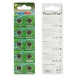 10 x AG13 LR44 1.5 V Alkaline Button Cell Battery by PoundMax