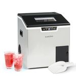 Klarstein Ice Maker for the Home, 3L Capacity, Quickly Manufactures Up to 20 kg of Crushed Ice Cubes, Ice Maker with Safety Alarm and Self-Cleaning