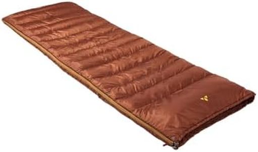 VAUDE Alpsee 400 DWN, Leichter Daunenschlafsack für Camping, Reise und Hüttentouren, Terra