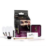 MinaiBrow Henna Eyebrow Tint | Alternative to Eyebrow Pencil | Easy Application | Even Coverage | Substitute of Micro Blading | Long-Lasting Eyebrow Colour That Stays Up to 7 Days (Dark Brown, 1g)