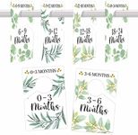 6 Hanger Dividers Baby Closet Size Dividers - Greenery Baby Closet Dividers, Baby Closet Organizer For Nursery Organization, Baby Essentials For Newborn Essentials, Nursery Closet Dividers Girl or Boy