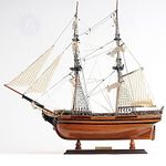 Old Modern Handicrafts El Cazador Wooden Boat - Small - Made from Premium Wood - 24.0L x 8.0W x 24.0H Inches