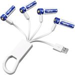 Rapthor 1.5V AA Lithium Rechargeable Batteries 3600mWh with 4-in-1 USB Type-C Charging Cable for Remote Control Microphone Wireless Keyboard Mice (Quick Charge in 2 Hours, Pack of 4)