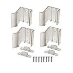 RV Designer H5277, Universal Sliding Mirrored Door Latch, 4-Pack, Interior Hardware