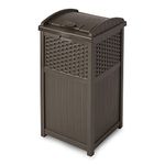 Suncast GHW1732 Resin Wicker Trash Hideaway