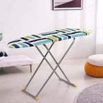 Kuber Industries 15 Inch Adjustable & Foldable Iron Stand for Clothes & Sarees | Quick Pressing Board | Ironing Table for Home | White