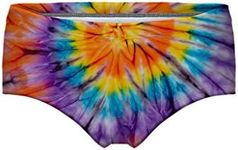 Women's Fashion 3d Digital Printed Panties Underwear Briefs Bikini Bottom Gifts, Style2, Medium