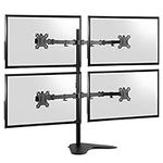 TekBox Monitor Mounts - Multi Arm Stands for 1 2 3 or 4 Computer Screens Single Twin Triple Quad (Quad)