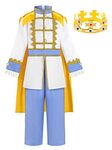 ReliBeauty Prince Costume Children's Boy with Crown, 140