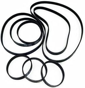 8pcs 3D Printer Timing Belt Black Closed Loop Rubber Belt 2GT-6,Length4.33inch,4.27inch,4.41inch,6.22inch,8.66inch,11inch,11.8inch,15.75,Width 6mm.