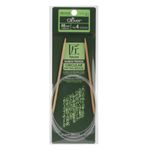 Clover Takumi Bamboo Circular 48-Inch Knitting Needles, Size 4