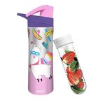 Rabitat NUTRI Lock Stainless Steel Water Bottle Chatter Box 550 ml - 2 Years Brand Warranty | Stainless Steel Water Bottle | Steel Bottle | Water Bottle Steel