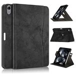 TOPCASE Rotating Case Compatible with iPad Air 11 inch M2 (2024), iPad Air 6th / 5th / 4th Generation (2024/2022/2020) Smart Stand Cover with Pencil Holder,Black