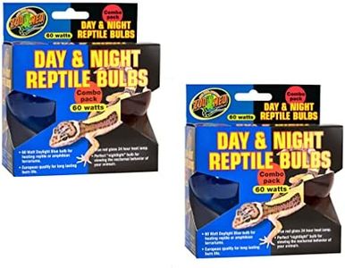 Zoo Med Day & Night Reptile Bulbs Combo Pack 60 Watts - Combo Pack - Pack of 2