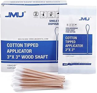 Medical Cotton Swabs, JMU Cotton Swabs with Wooden Sticks, 1000 Count