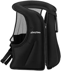 Snorkel Vests for Adults, Abuytwo Inflatable Snorkeling Vest with Adjustable Waist-Belt Snug Fit Swim Vest Portable Snorkel Jacket Buoyancy Vest for Kayaking Paddling Boating Canoeing Men/Women,BK-M