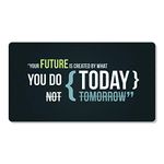 TheYaYaCafe Diwali Christmas Gifts Motivational Quote Printed Large Gaming (3mm) Mousepad for Computer, PC, Laptop - Your Future is Created by