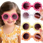 BEMBIKA Fashionable Sunglasses For Kids Baby Girls And Baby Boys, Stylish Eyewear For Kids Floral Design Glasses For Kids Fancy Style Goggles � (Floral Pink)