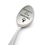 LYF Collection Grandpa's Ice Cream Shovel Spoon -Best Grandpa Gift From Granddaughter For Father's Day- Birthday Gifts For Grandpa - Crafted By
