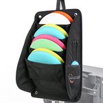 LUCKY CLOVER Disc Cart Putter Pouch: Disc Golf Cart Pocket Pouch for Discs and Disc Golf Accessories, Easily Secure to Disc Golf Cart Handle with Strap, Fits Most Disc Golf Carts